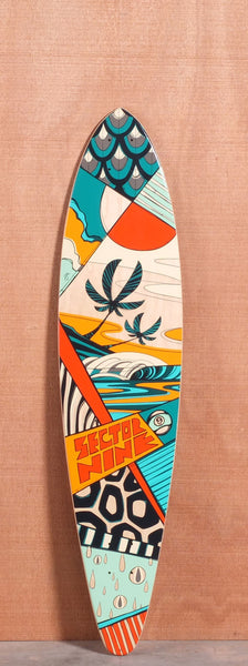 Sector 9 40" Island Time Longboard Deck - Orange
