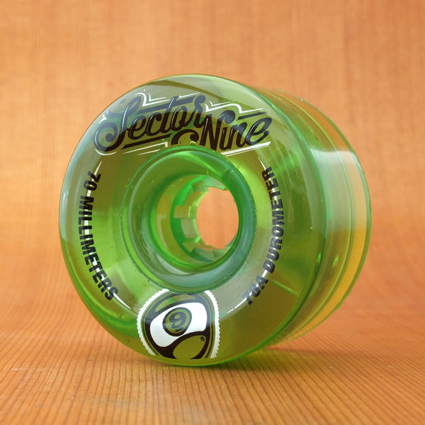 Sector 9 Top Shelf 70mm 78a Wheels - Green