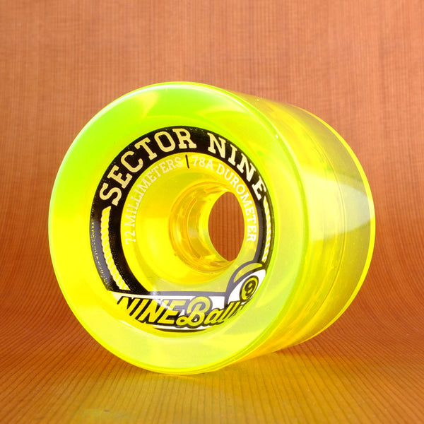 Sector 9 Top Shelf 72mm 78a Wheels - Yellow