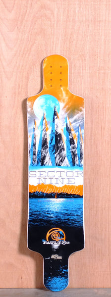 Sector 9 39.5 Faultline Longboard Deck - Orange