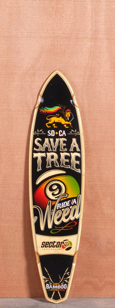 Sector 9 38.5" R.A.W. Bamboo Longboard Deck