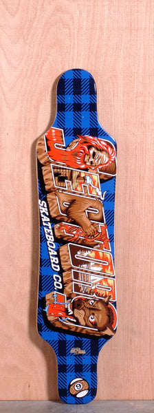 Sector 9 40.5" Mini Shaka Longboard Deck - Blue